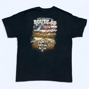 Route 66 “The Mother Road” Black Graphic Tee